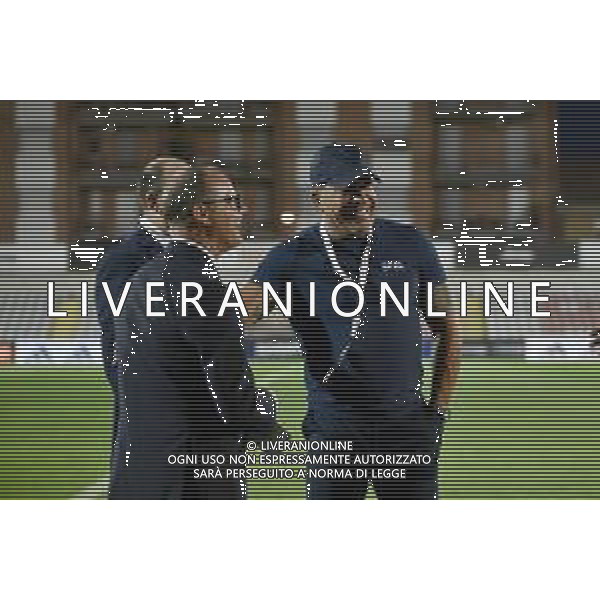 Alessandria 19.09.2023 Stadio Giuseppe Moccagatta @Manuela Viganti/Ag. Aldo Liverani sas Juventus Next Gen vs Spal Campionato Calcio Serie C Girone B 2023/2024 4a giornata Nella foto: joseph tacopina presidente della spal e gianluca pessotto ©Viganti/AGENZIA ALDO LIVERANI SAS