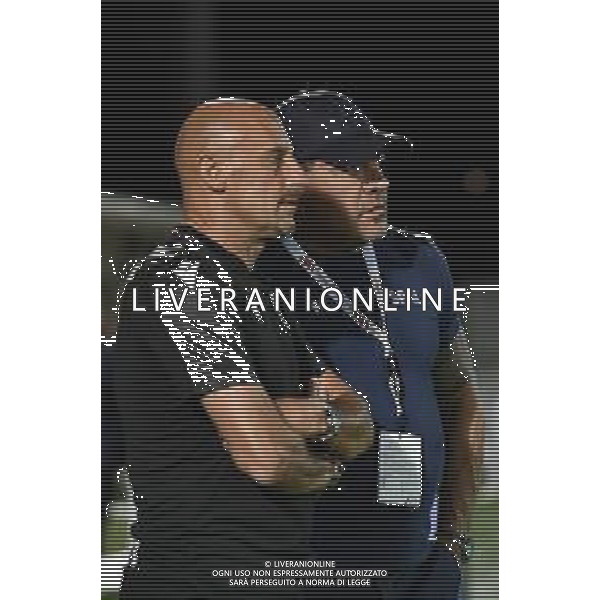 Alessandria 19.09.2023 Stadio Giuseppe Moccagatta @Manuela Viganti/Ag. Aldo Liverani sas Juventus Next Gen vs Spal Campionato Calcio Serie C Girone B 2023/2024 4a giornata Nella foto: joseph tacopina presidente della spal e domenico di carlo ©Viganti/AGENZIA ALDO LIVERANI SAS