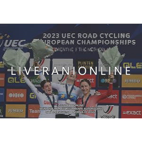 20-09-2023 European Championships Cronometro Elite Women; 2023, Svizzera; 2023, Great Britain; 2023, Austria; Reusser, Marlen; Henderson, Anna; Schweinberger, Christina; Emmen; FOTO STEFANO SIROTTI-AG ALDO LIVERANI SAS
