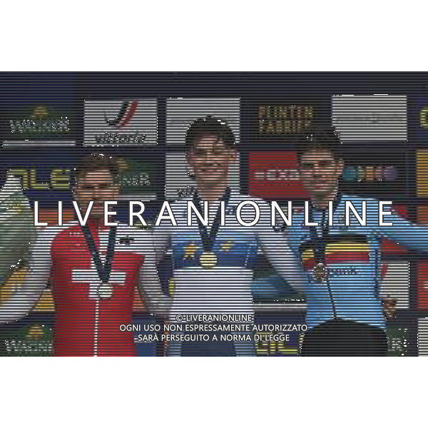20-09-2023 European Championships Cronometro Elite; 2023, Ineos Grenadiers; 2023, Ef Education - Easypost; Tarling, Joshua; Bissegger, Stefan; Van Aert, Wout; Emmen; FOTO STEFANO SIROTTI-AG ALDO LIVERANI SAS
