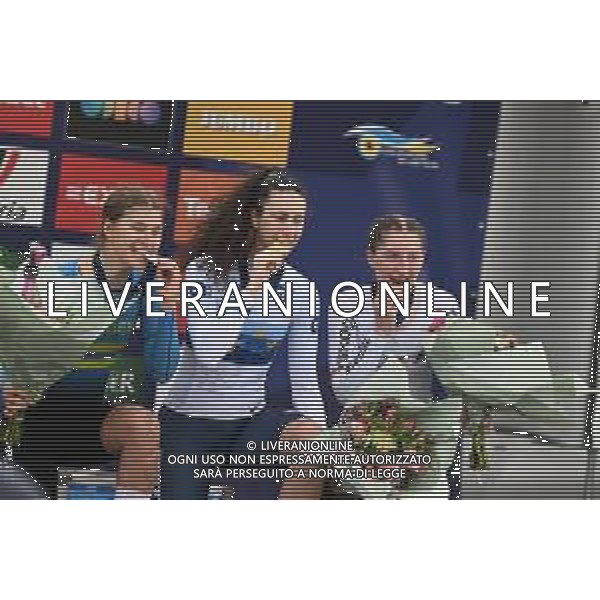 20-09-2023 European Championships Cronometro Junior Women; 2023, Italia; 2023, Svezia; 2023, Germany; Venturelli, Federica; Kagevi, Stina; Kunz, Hannah; Emmen; ©SIROTTI/AGENZIA ALDO LIVERANI SAS