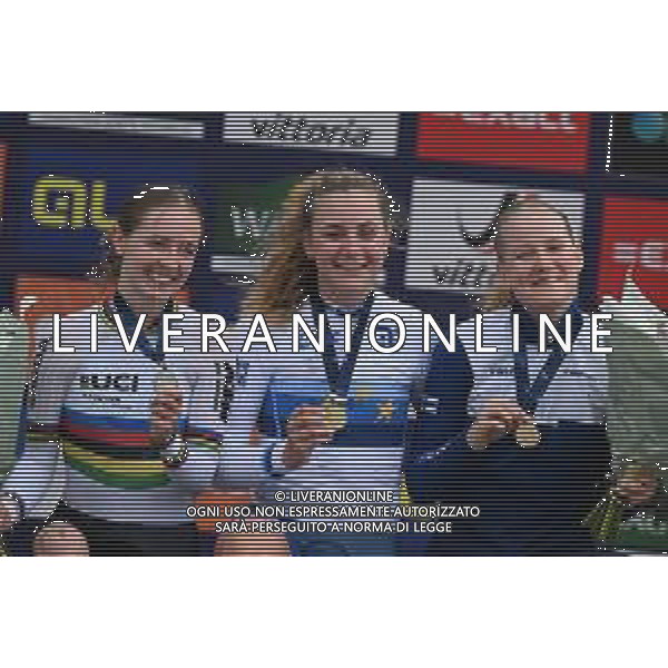 20-09-2023 European Championships Cronometro U23 Women; 2023, Great Britain; 2023, Germany; 2023, Finlandia; Backstedt, Zoe; Niedermaier, Antonia; Ahtosalo, Anniina; Emmen; ©SIROTTI/AGENZIA ALDO LIVERANI SAS