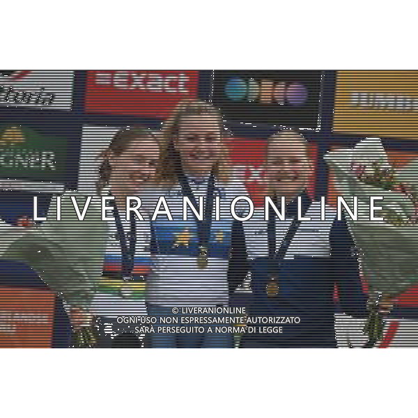 20-09-2023 European Championships Cronometro U23 Women; 2023, Great Britain; 2023, Germany; 2023, Finlandia; Backstedt, Zoe; Niedermaier, Antonia; Ahtosalo, Anniina; Emmen; ©SIROTTI/AGENZIA ALDO LIVERANI SAS