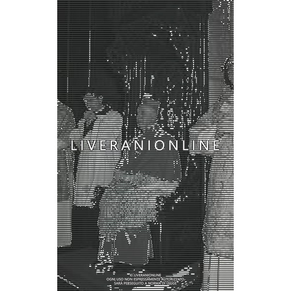 NEG-RETROSPETTIVA CARDINALE GIOVANNI COLOMBO NELLA FOTO IL CARDINALE GIOVANNI COLOMBO A MILANO NELL\'ANNO 1982 NELLA BASILICA DI SANT AMBROGIO AG ALDO LIVERANI SAS 
