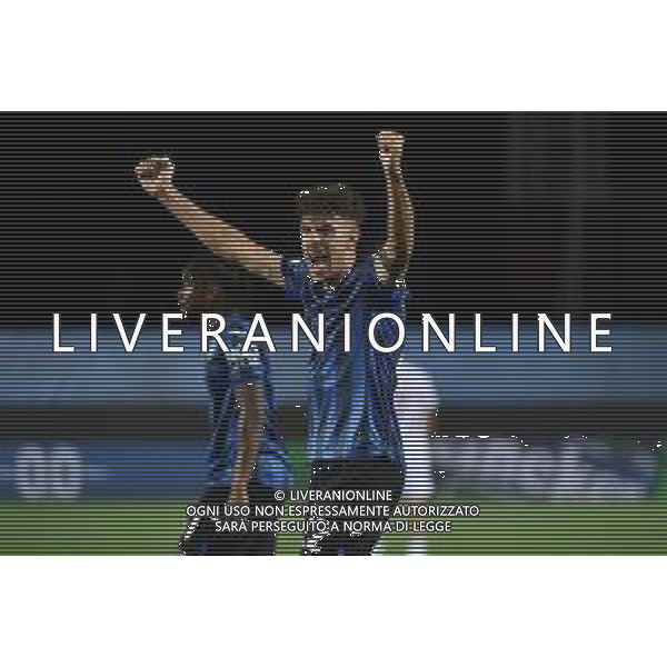 TVRG Atalanta vs Rakow Czestochowa nella foto Matteo Ruggeri (Atalanta) esulta dopo il gol del 2 a 0 di Ederson Jose\' dos Santos (Atalanta) Bergamo 21-09-2023 Gewiss Stadium - Stadio Atleti Azzurri d\'Italia UEFA Europa League - fase a gironi Gruppo D - 1a giornata foto Roberto Garavaglia/ag. Aldo Liverani sas/AGENZIA ALDO LIVERANI SAS