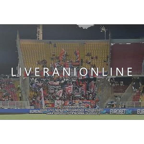 Supporters of Genoa CFC during the Italian soccer Serie A match US Lecce vs Genoa CFC on September 22, 2023 at Via del Mare Stadium in Lecce, Italy. Photo by Emmanuele Mastrodonato/ag. Aldo Liverani sas ©Emmanuele Mastrodonato/AGENZIA ALDO LIVERANI SAS