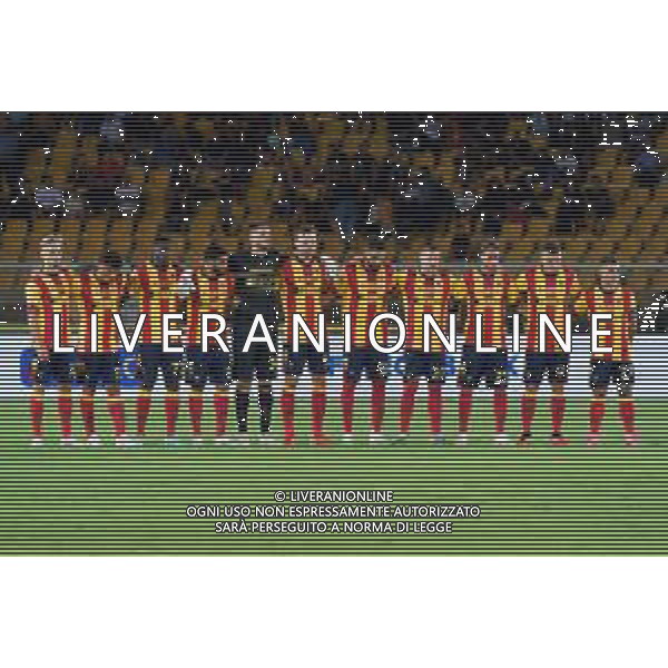 US Lecce team line up during the Italian soccer Serie A match US Lecce vs Genoa CFC on September 22, 2023 at Via del Mare Stadium in Lecce, Italy. Photo by Emmanuele Mastrodonato/ag. Aldo Liverani sas ©Emmanuele Mastrodonato/AGENZIA ALDO LIVERANI SAS