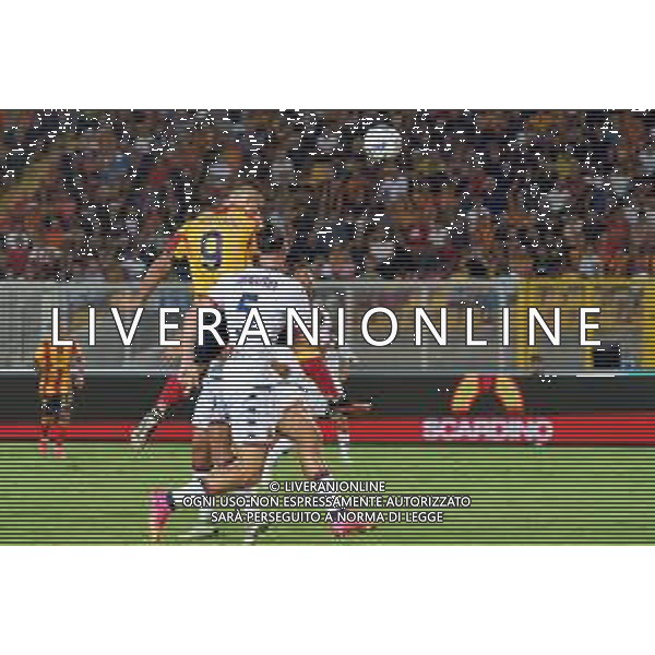 Nikola Krstovic (US Lecce) and Radu Dragusin (Genoa CFC) during the Italian soccer Serie A match US Lecce vs Genoa CFC on September 22, 2023 at Via del Mare Stadium in Lecce, Italy. Photo by Emmanuele Mastrodonato/ag. Aldo Liverani sas ©Emmanuele Mastrodonato/AGENZIA ALDO LIVERANI SAS