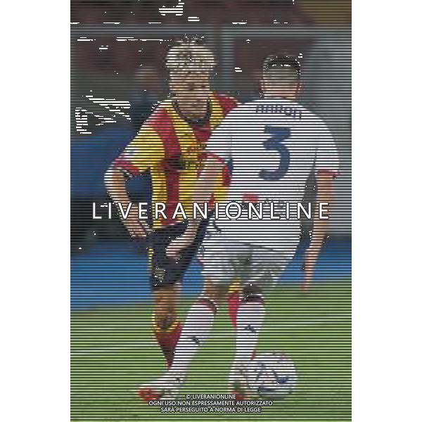 Pontus Almqvist (US Lecce) and Aaron Martin (Genoa CFC) during the Italian soccer Serie A match US Lecce vs Genoa CFC on September 22, 2023 at Via del Mare Stadium in Lecce, Italy. Photo by Emmanuele Mastrodonato/ag. Aldo Liverani sas ©Emmanuele Mastrodonato/AGENZIA ALDO LIVERANI SAS