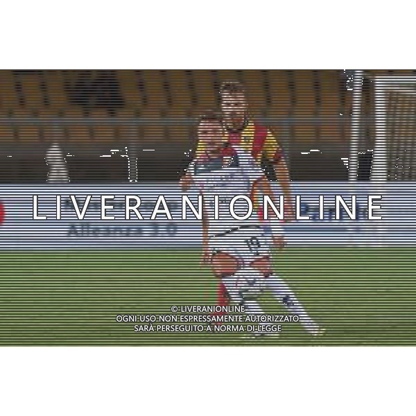 Mateo Retegui (Genoa CFC) and Marin Pongracic (US Lecce) during the Italian soccer Serie A match US Lecce vs Genoa CFC on September 22, 2023 at Via del Mare Stadium in Lecce, Italy. Photo by Emmanuele Mastrodonato/ag. Aldo Liverani sas ©Emmanuele Mastrodonato/AGENZIA ALDO LIVERANI SAS
