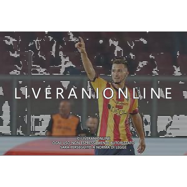 Remi Oudin (US Lecce) celebrates after scoring a goal during the Italian soccer Serie A match US Lecce vs Genoa CFC on September 22, 2023 at Via del Mare Stadium in Lecce, Italy. Photo by Emmanuele Mastrodonato/ag. Aldo Liverani sas ©Emanuele Mastrodonato/AGENZIA ALDO LIVERANI SAS