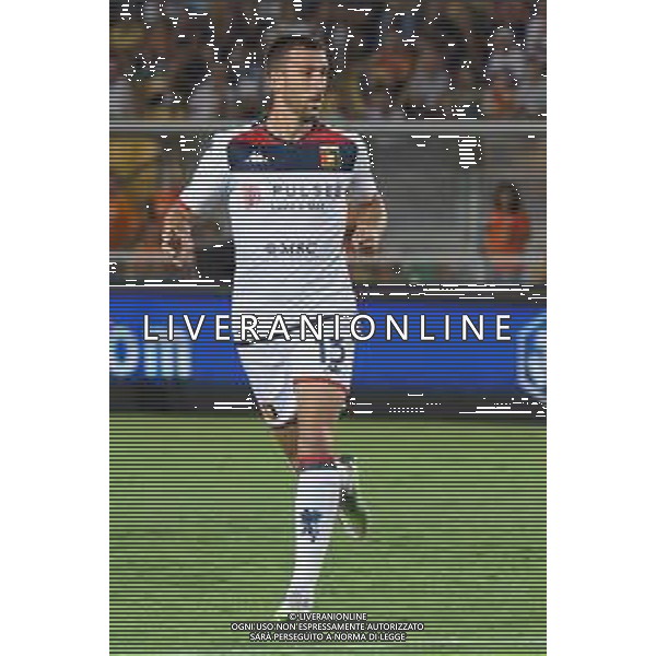 Mattia Bani (Genoa CFC) during the Italian soccer Serie A match US Lecce vs Genoa CFC on September 22, 2023 at Via del Mare Stadium in Lecce, Italy. Photo by Emmanuele Mastrodonato/ag. Aldo Liverani sas ©Emmanuele Mastrodonato/AGENZIA ALDO LIVERANI SAS