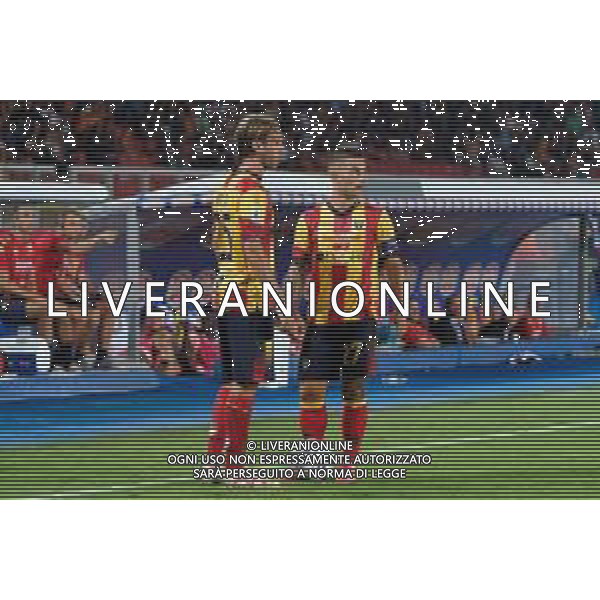 Antonino Gallo (US Lecce) and Gabriel Strefezza (US Lecce) during the Italian soccer Serie A match US Lecce vs Genoa CFC on September 22, 2023 at Via del Mare Stadium in Lecce, Italy. Photo by Emmanuele Mastrodonato/ag. Aldo Liverani sas ©Emmanuele Mastrodonato/AGENZIA ALDO LIVERANI SAS