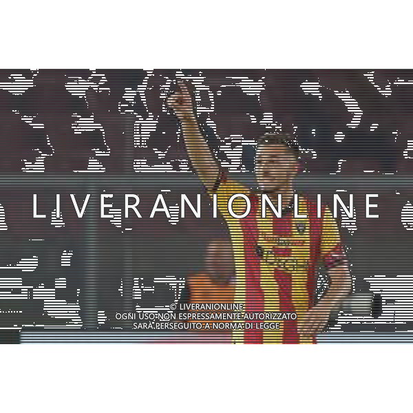 Remi Oudin (US Lecce) celebrates after scoring a goal during the Italian soccer Serie A match US Lecce vs Genoa CFC on September 22, 2023 at Via del Mare Stadium in Lecce, Italy. Photo by Emmanuele Mastrodonato/ag. Aldo Liverani sas ©Emmanuele Mastrodonato/AGENZIA ALDO LIVERANI SAS