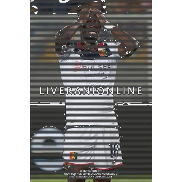 Caleb Ekuban (Genoa CFC) disappointment during the Italian soccer Serie A match US Lecce vs Genoa CFC on September 22, 2023 at Via del Mare Stadium in Lecce, Italy. Photo by Emmanuele Mastrodonato/ag. Aldo Liverani sas ©Emmanuele Mastrodonato/AGENZIA ALDO LIVERANI SAS