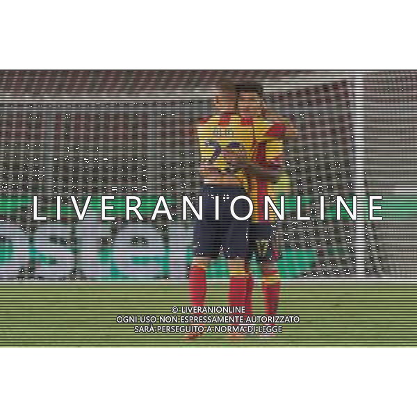 Alexis Blin (US Lecce) and Valentin Gendrey (US Lecce) during the Italian soccer Serie A match US Lecce vs Genoa CFC on September 22, 2023 at Via del Mare Stadium in Lecce, Italy. Photo by Emmanuele Mastrodonato/ag. Aldo Liverani sas ©Emmanuele Mastrodonato/AGENZIA ALDO LIVERANI SAS