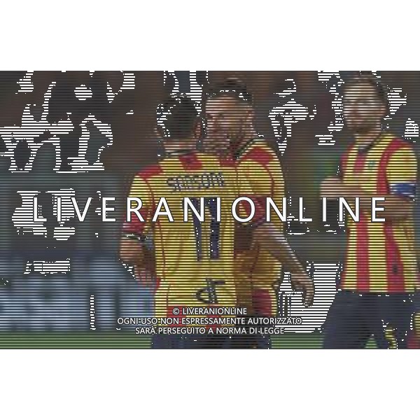 Remi Oudin (US Lecce) and Nicola Sansone (US Lecce) during the Italian soccer Serie A match US Lecce vs Genoa CFC on September 22, 2023 at Via del Mare Stadium in Lecce, Italy. Photo by Emmanuele Mastrodonato/ag. Aldo Liverani sas ©Emmanuele Mastrodonato/AGENZIA ALDO LIVERANI SAS