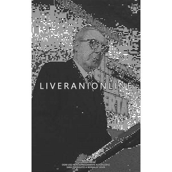 NEG-RETROSPETTIVA GIUSEPPE SARAGAT POLITICO NELLA FOTO GIUSEPPE SARAGAT A ROMA NELL\'ANNO 1976 AG ALDO LIVERANI SAS 
