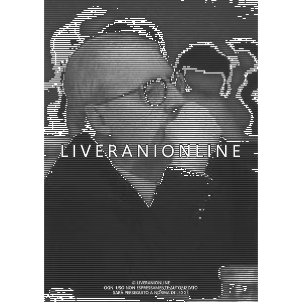 NEG-RETROSPETTIVA GIUSEPPE SARAGAT POLITICO NELLA FOTO GIUSEPPE SARAGAT A ROMA NELL\'ANNO 1976 AG ALDO LIVERANI SAS 