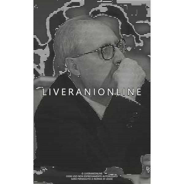 NEG-RETROSPETTIVA GIUSEPPE SARAGAT POLITICO NELLA FOTO GIUSEPPE SARAGAT A ROMA NELL\'ANNO 1976 AG ALDO LIVERANI SAS 