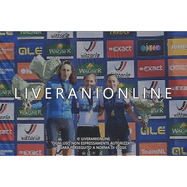 24-09-2023 European Championships Junior Women; 2023, Belgium; 2023, Italia; 2023, France; Moors, Fleur; Venturelli, Federica; Tabu, Leane; Col Du Vam; FOTO STEFANO-SIROTTI-AG ALDO LIVERANI SAS