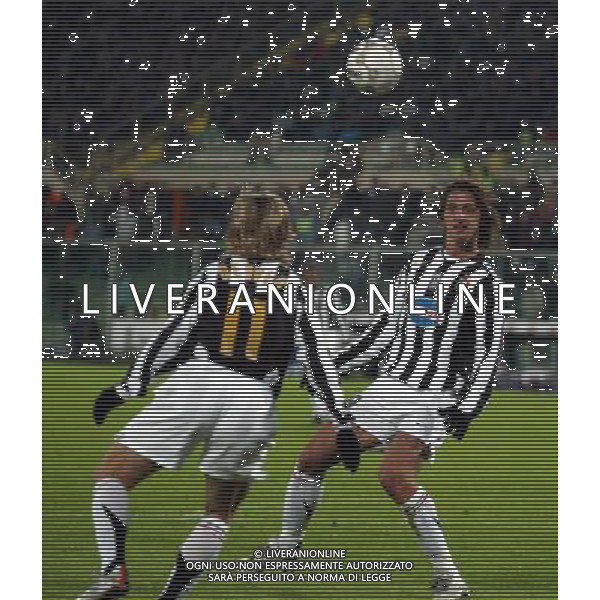 Firenze 01/12/2005 Fiorentina-Juventus Tim Cup 2005/2006 Nella foto: Nedved Pavel e Ibrahimovic Zlatan.* Ph Gianni Nucci/Agenzia Aldo Liverani