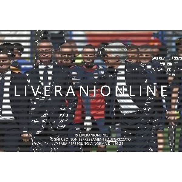 TVRG Atalanta vs Cagliari nella foto Claudio Ranieri allenatore Cagliari SX e Gian Piero Gasperini allenatore Atalanta DX Bergamo 24-09-2023 Gewiss Stadium - Stadio Atleti Azzurri d\'Italia Campionato Serie A TIM - 5a giornata foto Roberto Garavaglia/ag. Aldo Liverani sas/ AGENZIA ALDO LIVERANI SAS