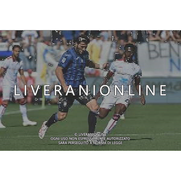 TVRG Atalanta vs Cagliari nella foto Sead Kolasinac (Atalanta) e Ibrahim Sulemana (Cagliari) Bergamo 24-09-2023 Gewiss Stadium - Stadio Atleti Azzurri d\'Italia Campionato Serie A TIM - 5a giornata foto Roberto Garavaglia/ag. Aldo Liverani sas/ AGENZIA ALDO LIVERANI SAS