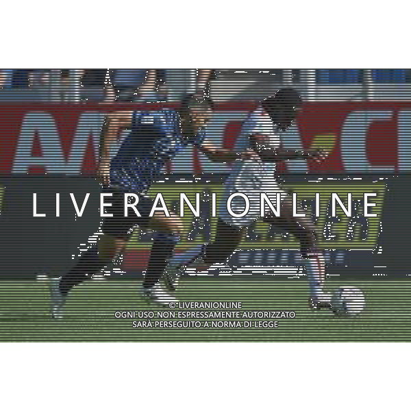 TVRG Atalanta vs Cagliari nella foto Davide Zappacosta (Atalanta) e Zito Andre\' Luvumbo (Cagliari) Bergamo 24-09-2023 Gewiss Stadium - Stadio Atleti Azzurri d\'Italia Campionato Serie A TIM - 5a giornata foto Roberto Garavaglia/ag. Aldo Liverani sas/ AGENZIA ALDO LIVERANI SAS
