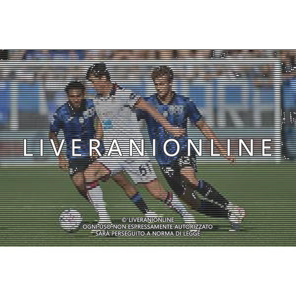 TVRG Atalanta vs Cagliari nella foto Eldor Shomurodov (Cagliari) e Giorgio Scalvini (Atalanta) Bergamo 24-09-2023 Gewiss Stadium - Stadio Atleti Azzurri d\'Italia Campionato Serie A TIM - 5a giornata foto Roberto Garavaglia/ag. Aldo Liverani sas/ AGENZIA ALDO LIVERANI SAS