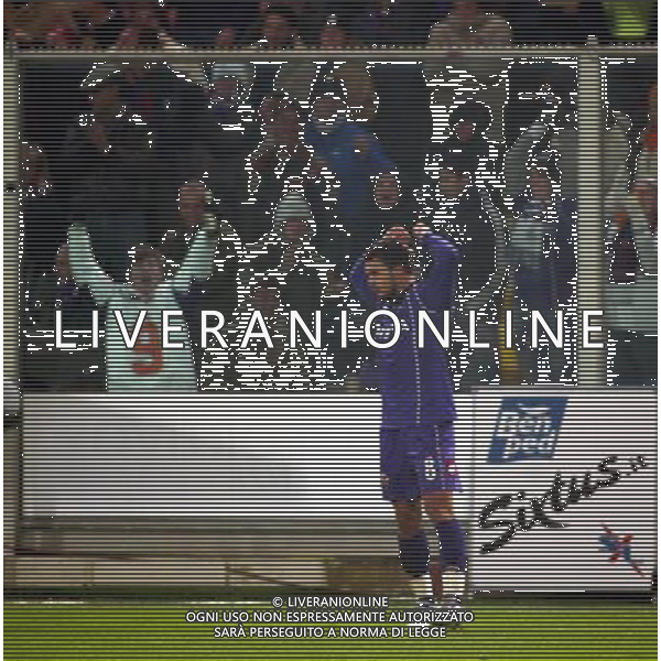 Firenze 01/12/2005 Fiorentina-Juventus Tim Cup 2005/2006 Nella foto: Gioia di Bojinov Valeri.* Ph Gianni Nucci/Agenzia Aldo Liverani