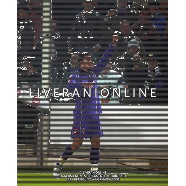 Firenze 01/12/2005 Fiorentina-Juventus Tim Cup 2005/2006 Nella foto: Gioia di Bojinov Valeri.* Ph Gianni Nucci/Agenzia Aldo Liverani