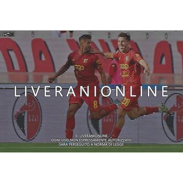 Luca Verna (US Catanzaro 1929) celebrates after scoring a goal with Tommaso Biasci (US Catanzaro 1929) during the Italian Serie B match SSC Bari vs US Catanzaro 1929 on September 24, 2023 at the San Nicola stadium in Bari, Italy. Photo by Emmanuele Mastrodonato/ag. Aldo Liverani sas ©Emanuele Mastrodonato / AGENZIA ALDO LIVERANI SAS