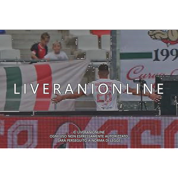 Ilias Koutsoupias (SSC Bari) celebrates after scoring a goal during the Italian Serie B match SSC Bari vs US Catanzaro 1929 on September 24, 2023 at the San Nicola stadium in Bari, Italy. Photo by Emmanuele Mastrodonato/ag. Aldo Liverani sas ©Emanuele Mastrodonato / AGENZIA ALDO LIVERANI SAS