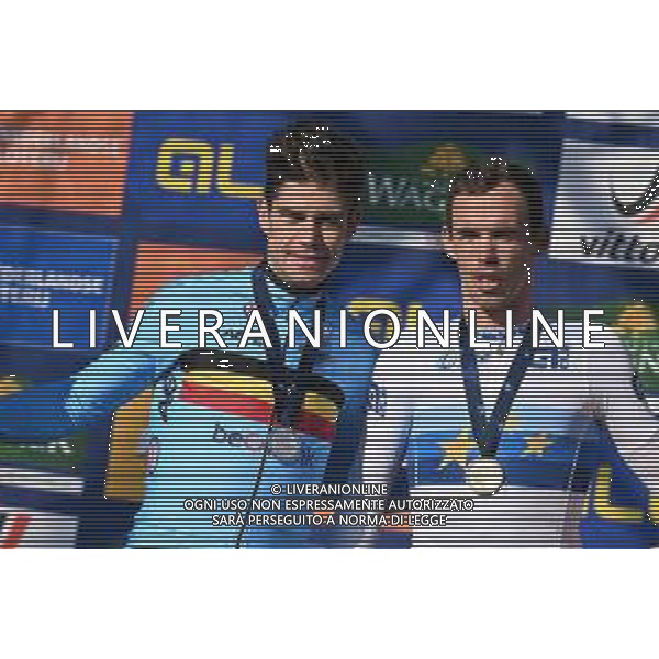 24-09-2023 European Championships Elite; 2023, Jumbo - Visma; Van Aert, Wout; Laporte, Christophe; Col Du Vam;