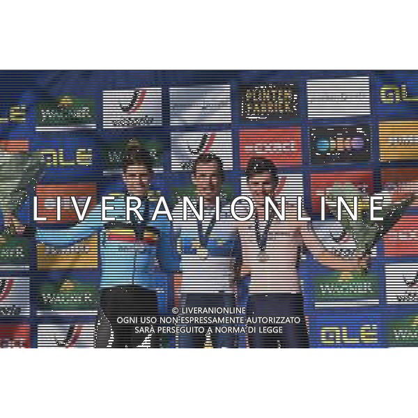 24-09-2023 European Championships Elite; 2023, Jumbo - Visma; Laporte, Christophe; Van Aert, Wout; Kooij, Olav; Col Du Vam;