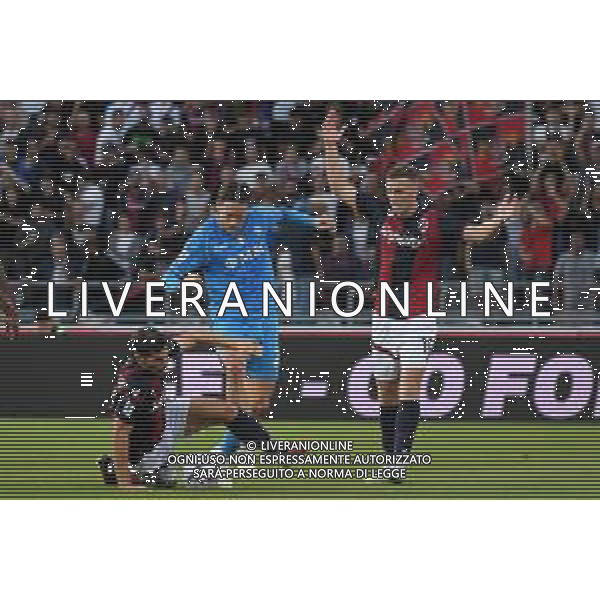 Serie A 2023-2023 Stadio Renato Dall\'Ara - Bologna 24 Settembre 2023 Nella foto: Remo Freuler contrastato da Piotr Zieliński -BOLOGNA vs NAPOLI Campionato Calcio Serie A TIM 24-09-2023 ©Andrea Rosito / AGENZIA ALDO LIVERANI SAS