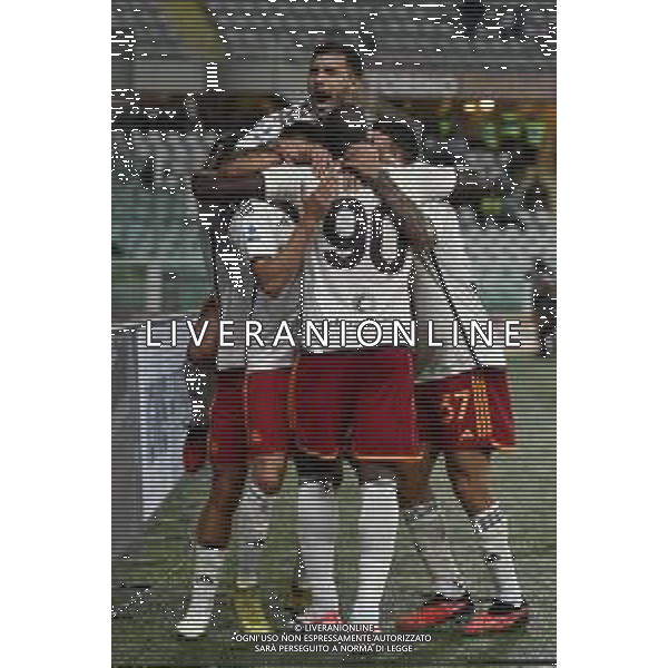 TVMV-Torino 24.09.2023 Stadio Grande Torino ©Manuela Viganti/Agenzia Aldo Liverani Torino vs Roma Campionato Calcio Serie A TIM 2023/2024 5a giornata Nella foto: esultanza roma dopo il gol di romelu lukaku ©Viganti / AGENZIA ALDO LIVERANI SAS