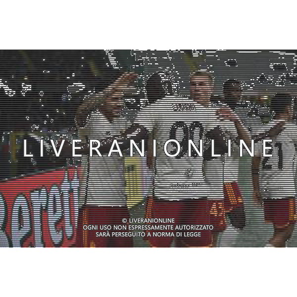 TVMV-Torino 24.09.2023 Stadio Grande Torino ©Manuela Viganti/Agenzia Aldo Liverani Torino vs Roma Campionato Calcio Serie A TIM 2023/2024 5a giornata Nella foto: esultanza roma dopo il gol di romelu lukaku ©Viganti / AGENZIA ALDO LIVERANI SAS