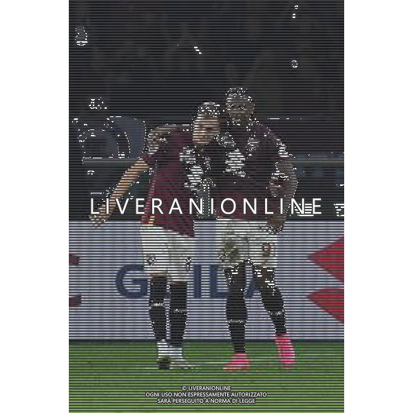 TVMV-Torino 24.09.2023 Stadio Grande Torino ©Manuela Viganti/Agenzia Aldo Liverani Torino vs Roma Campionato Calcio Serie A TIM 2023/2024 5a giornata Nella foto: esultanza duvan zapata e ivan ilicdopo il gol ©Viganti / AGENZIA ALDO LIVERANI SAS