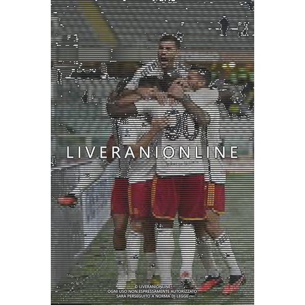 TVMV-Torino 24.09.2023 Stadio Grande Torino ©Manuela Viganti/Agenzia Aldo Liverani Torino vs Roma Campionato Calcio Serie A TIM 2023/2024 5a giornata Nella foto: esultanza roma dopo il gol di romelu lukaku ©Viganti / AGENZIA ALDO LIVERANI SAS