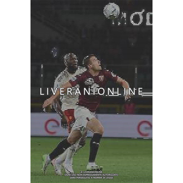 TVMV-Torino 24.09.2023 Stadio Grande Torino ©Manuela Viganti/Agenzia Aldo Liverani Torino vs Roma Campionato Calcio Serie A TIM 2023/2024 5a giornata Nella foto: alessandro buongiorno e romelu lukaku ©Viganti / AGENZIA ALDO LIVERANI SAS