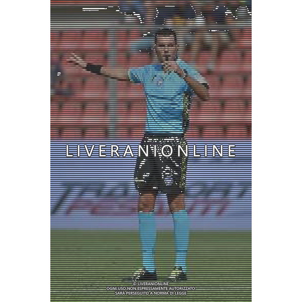 TVRG Cremonese vs Ascoli nella foto l\'arbitro Manuel Volpi di Arezzo Cremona 23-09-2023 Stadio Giovanni Zini Campionato Serie BKT - 6a giornata foto Roberto Garavaglia/ag. Aldo Liverani sas/ AGENZIA ALDO LIVERANI SAS