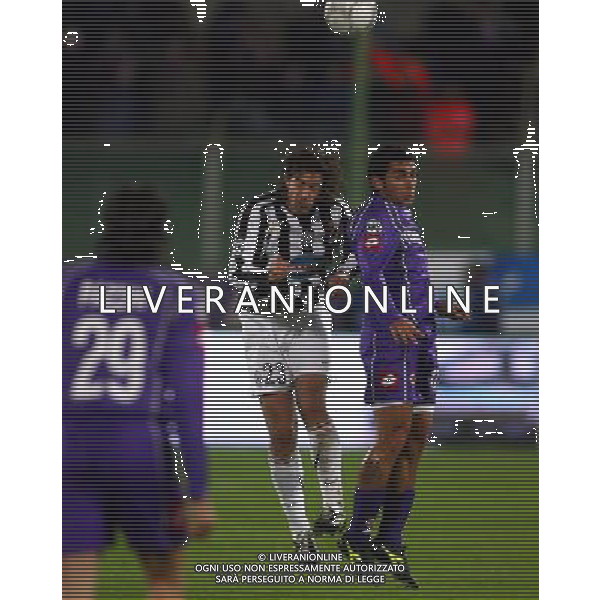 Firenze 01/12/2005 Fiorentina-Juventus Tim Cup 2005/2006 Nella foto: Pazienza Michele contro Giannichedda Giuliano.* Ph Gianni Nucci/Agenzia Aldo Liverani