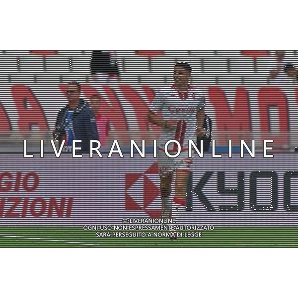 Ilias Koutsoupias (SSC Bari) celebrates after scoring a goal during the Italian Serie B match SSC Bari vs US Catanzaro 1929 on September 24, 2023 at the San Nicola stadium in Bari, Italy. Photo by Emmanuele Mastrodonato/ag. Aldo Liverani sas ©Emmanuele Mastrodonato / AGENZIA ALDO LIVERANI SAS