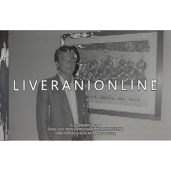 NEG-RETROSPETTIVA LUCIANO SPINOSI CALCIATORE NELLA FOTO LUCIANO SPINOSI NELLA SEDE DEL MILAN NELL\'ANNO 1983-1984 AG ALDO LIVERANI SAS  