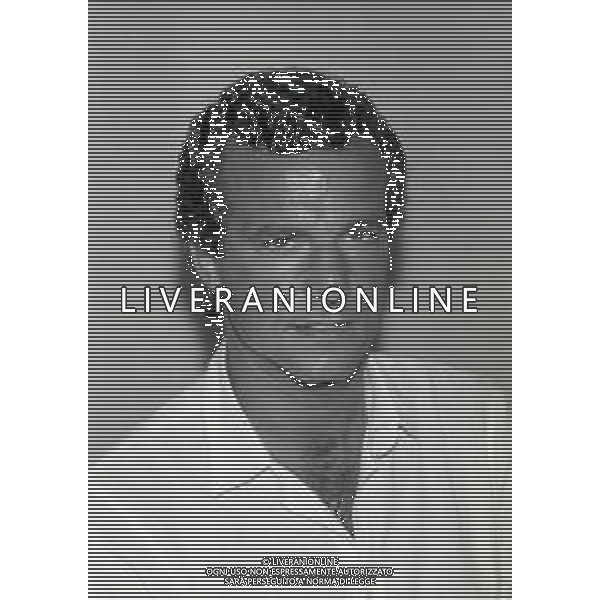 NEG-RETROSPETTIVA LUCIANO SPINOSI CALCIATORE NELLA FOTO LUCIANO SPINOSI NELLA SEDE DEL MILAN NELL\'ANNO 1983-1984 AG ALDO LIVERANI SAS  