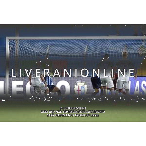 TVRG Lecco vs FeralpiSalo\' nella foto Davide Balestrero (FeralpiSalo\') segna il gol dell\'1 a 0 Lecco 26-09-2023 Stadio Rigamonti Ceppi Campionato Serie BKT - 7a giornata foto Roberto Garavaglia/ag. Aldo Liverani sas