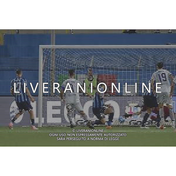 TVRG Lecco vs FeralpiSalo\' nella foto Davide Balestrero (FeralpiSalo\') segna il gol dell\'1 a 0 Lecco 26-09-2023 Stadio Rigamonti Ceppi Campionato Serie BKT - 7a giornata foto Roberto Garavaglia/ag. Aldo Liverani sas