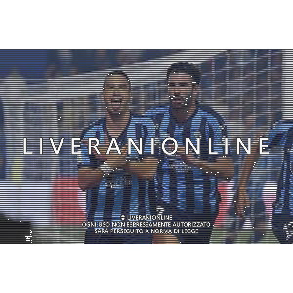TVRG Lecco vs FeralpiSalo\' nella foto Nicolo\' Buso (Lecco) esulta dopo il gol dell\'1 a 1 Lecco 26-09-2023 Stadio Rigamonti Ceppi Campionato Serie BKT - 7a giornata foto Roberto Garavaglia/ag. Aldo Liverani sas
